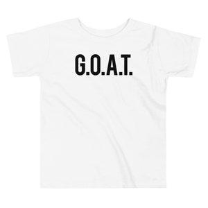 G.O.A.T. Kids Tshirt - Greatest Of All Time - Hip Hop Kids Short Sleeve T-Shirt - Hip Hop Shirt - Cool Kids Tees - Fun Toddler Shirt