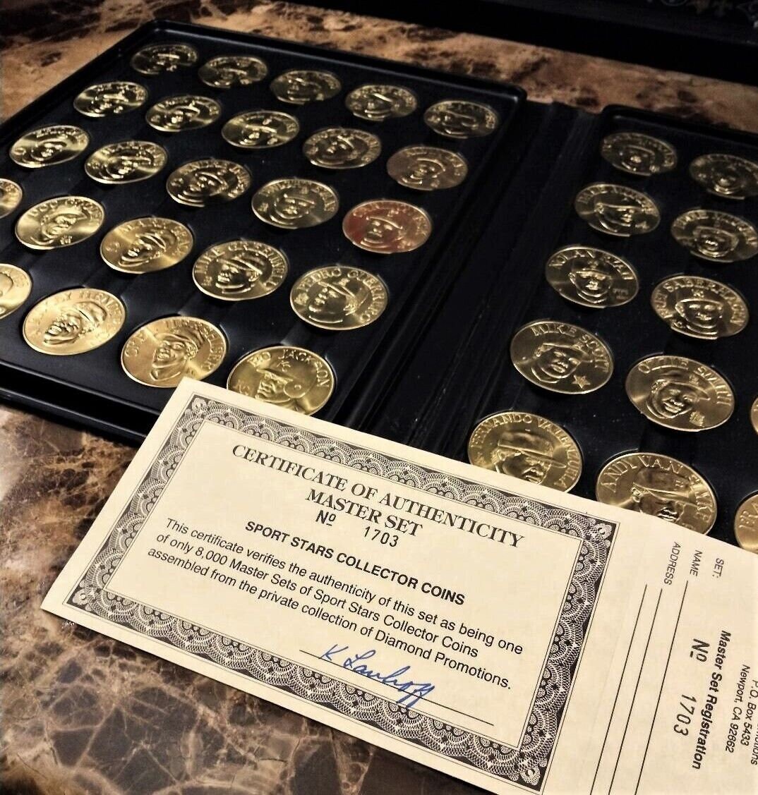 BANDAI Sport Stars Collector Coins 1990 Complete Set of 50 Baseball