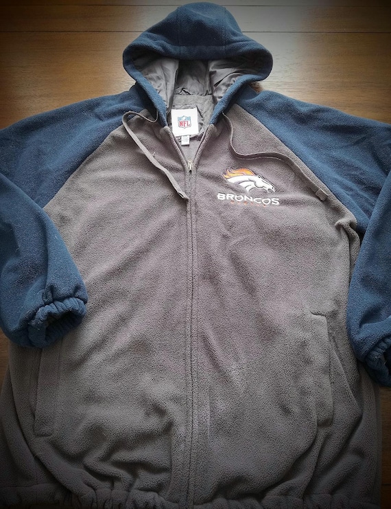 Denver Broncos Fleece Hoodie Jacket Adult (L)!!! - image 1
