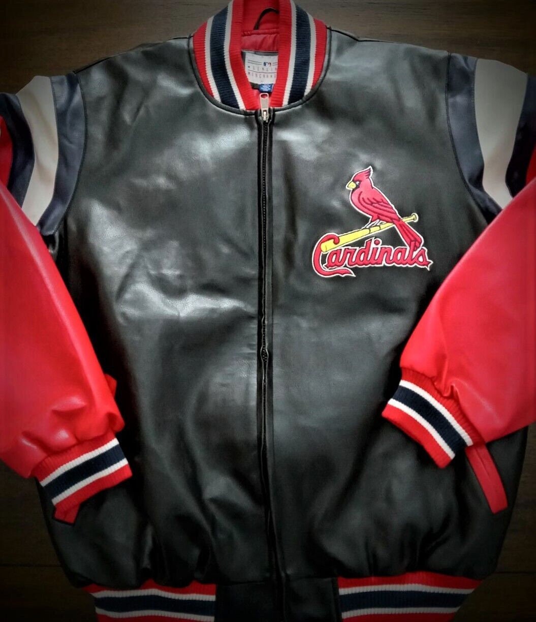 St. Louis Cardinals MLB Merchandise Leather Jacket NWT 