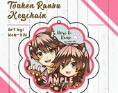 Touken Ranbu Keychain - Horikawa Kunihiro Izuminokami Kanesada (Kane-san)