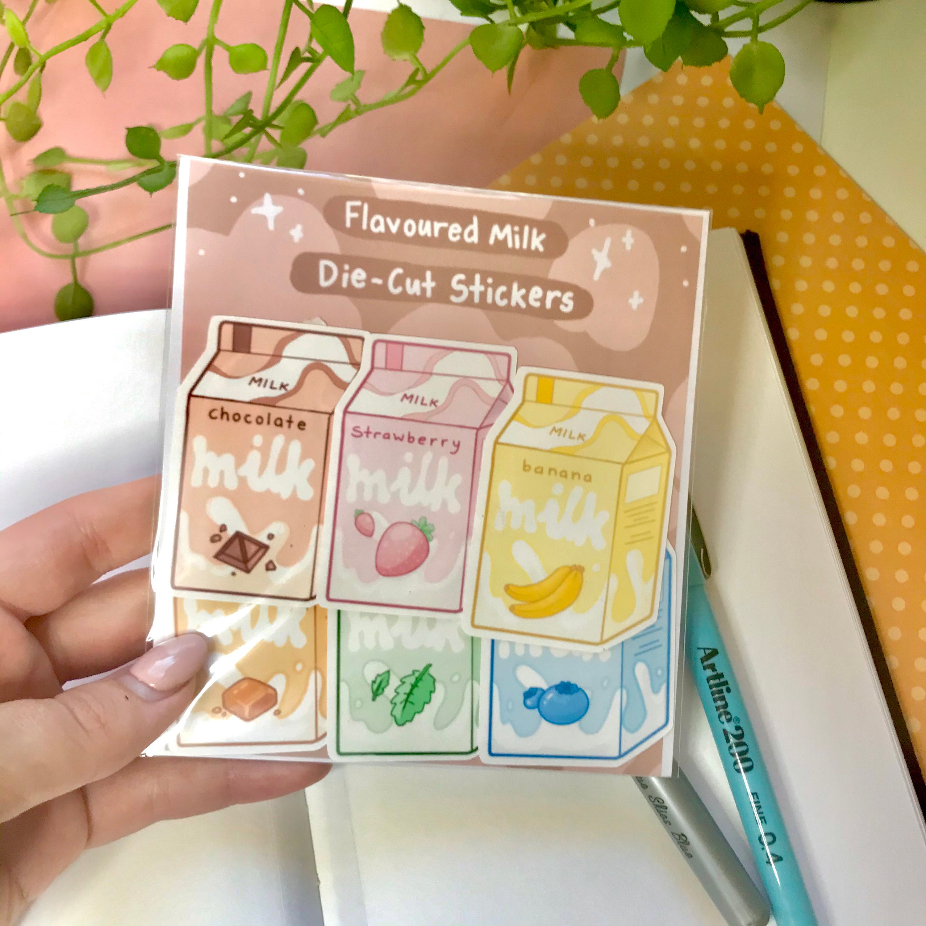 Flavoured Milk Sticker Pack Cute Milk Sticker/Laptop decals | Etsy