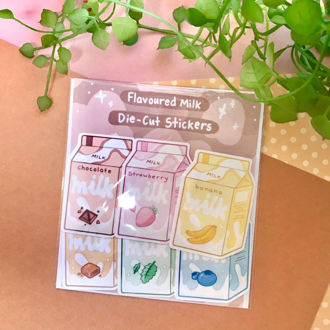 Flavoured Milk Sticker Pack Cute Milk Sticker/Laptop decals | Etsy