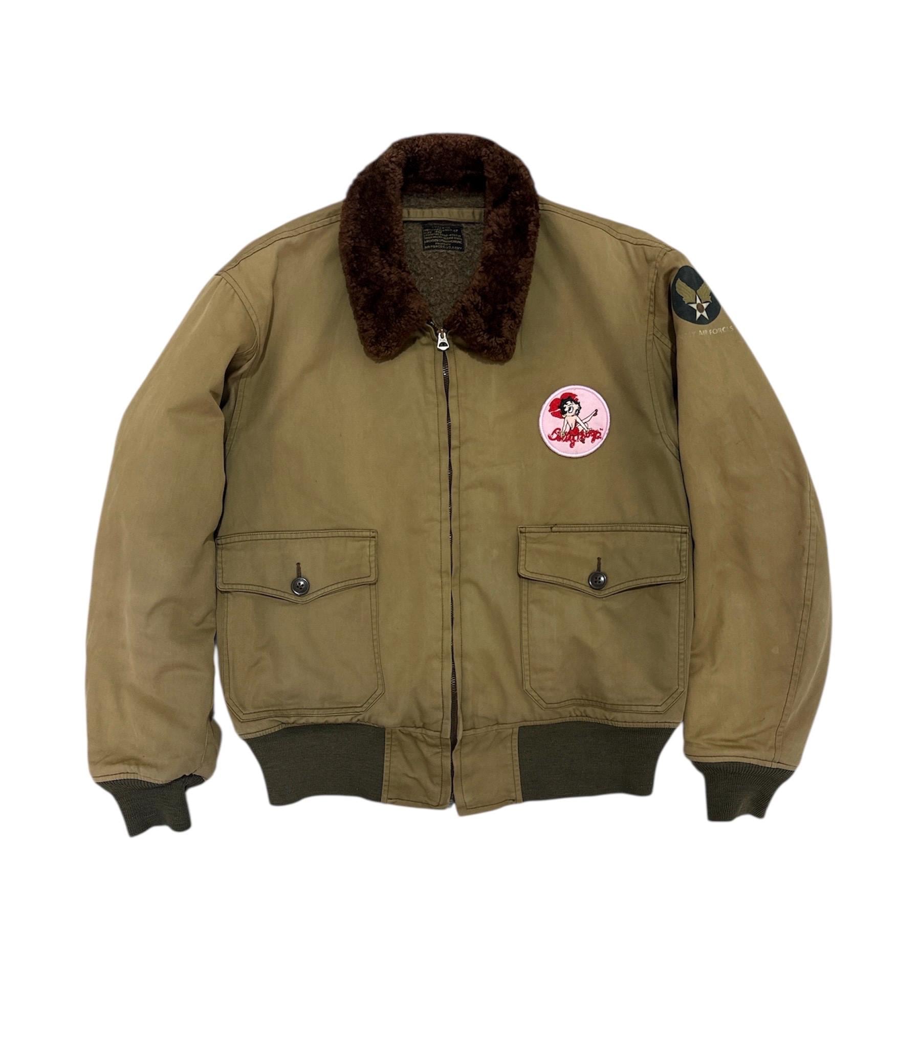 ジャケット・アウター 70s B-10 type flight jacket MA-1 USAF Men's Vintage 90s' Flyers Jacket Pentagon Trashed