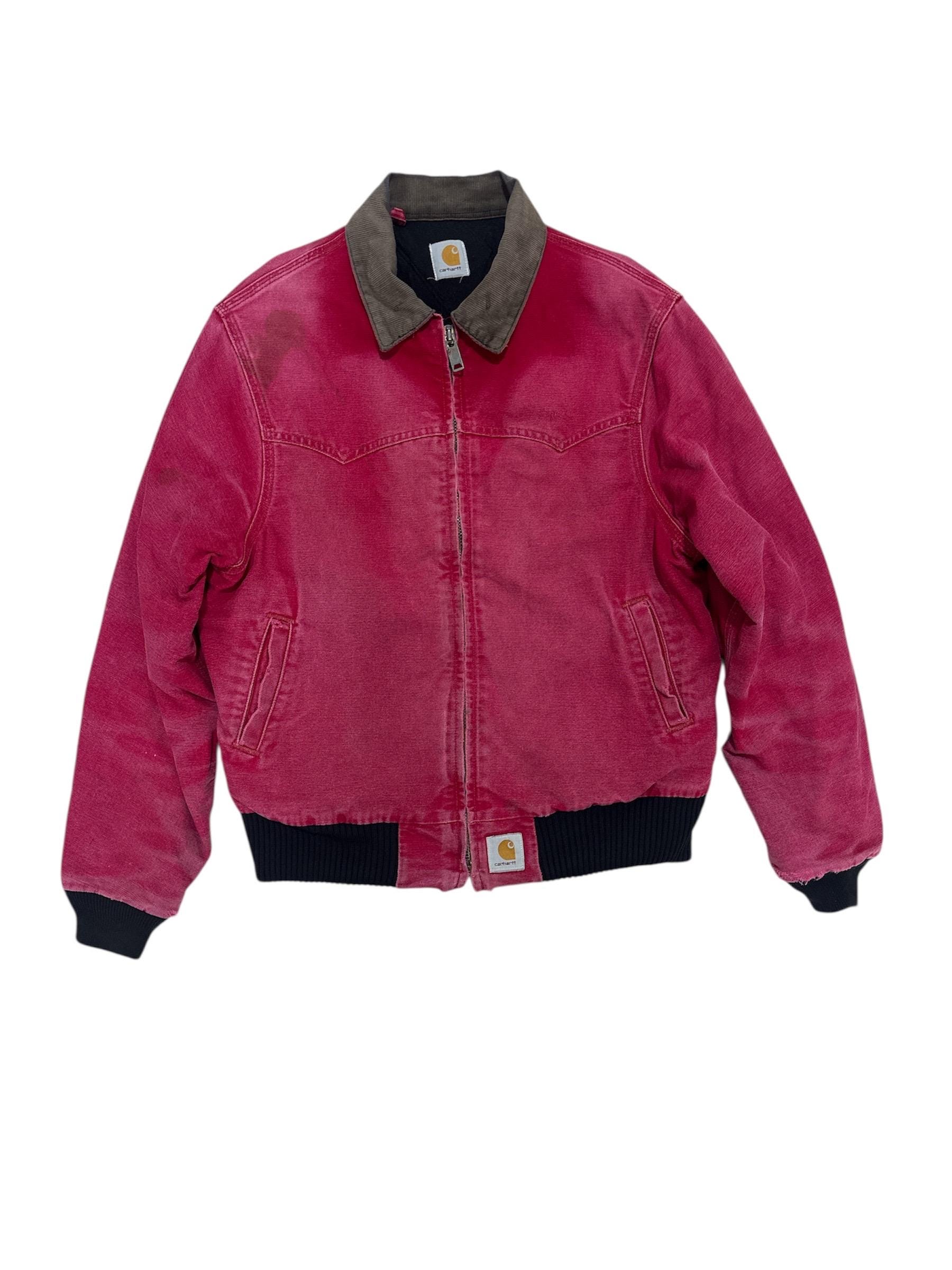 ジャケット・アウター Recommended DAMAGED DETROIT CHORE JKT Vintage Carhartt Detroit Chore Jacket: Distressed Red