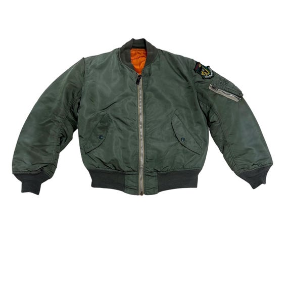 90s vtg alpha USA製　ma-1 flight jacket Vintage 90s Alpha Industries MA-1 Reversible Bomber Jacket