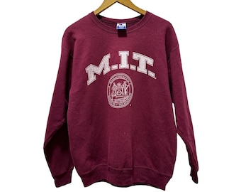 Sudadera vintage de los 90 del M.I.T. con diseño de estilo universitario