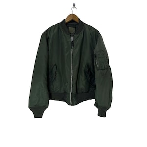 90’s ALPHA INDUSTRIES MA-1 カーキ USA製 90s Alpha Industries - Etsy