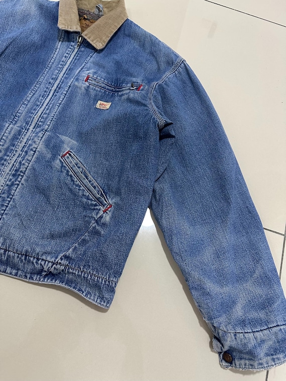 Vintage 90's Levi's Chore Jacket Workwear Design Distressed - Etsy