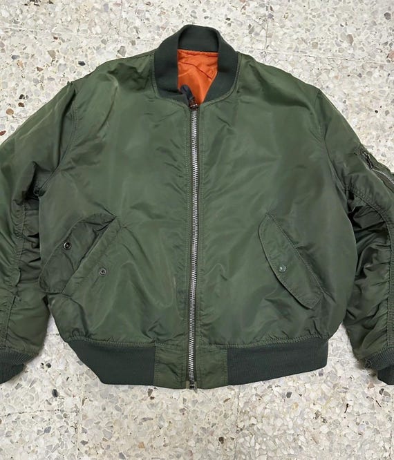 Vintage 90's ALPHA INDUSTRIES MA-1 Bomber Jacket Flight Jacket