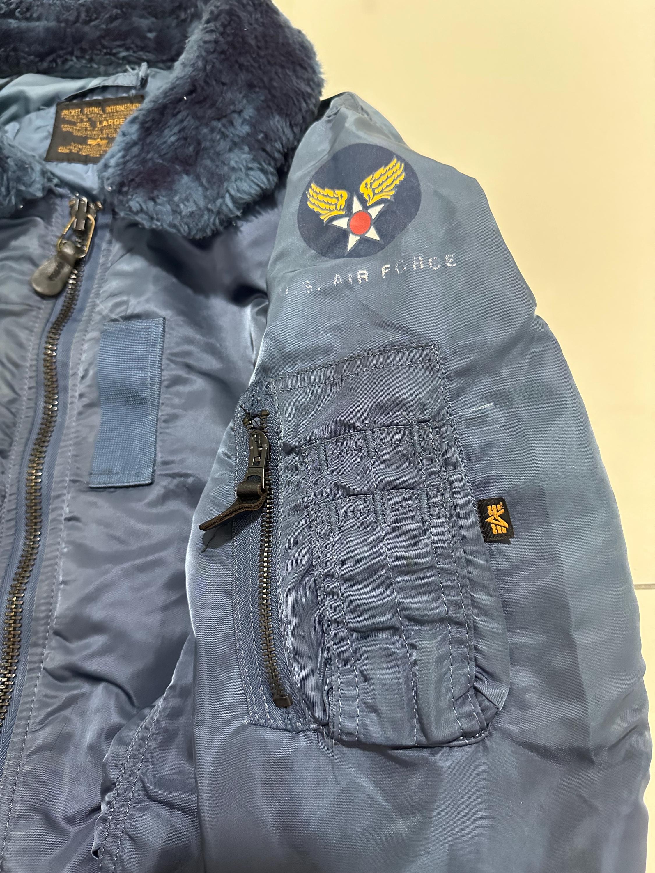 Vintage 90's Alpha Industries Flight Jacket Type B-15C Design
