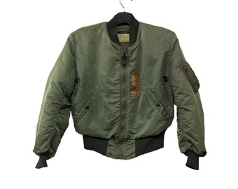 VTG US Air Force MA-1 Flyers Jacket Puffy Bomber - Mens