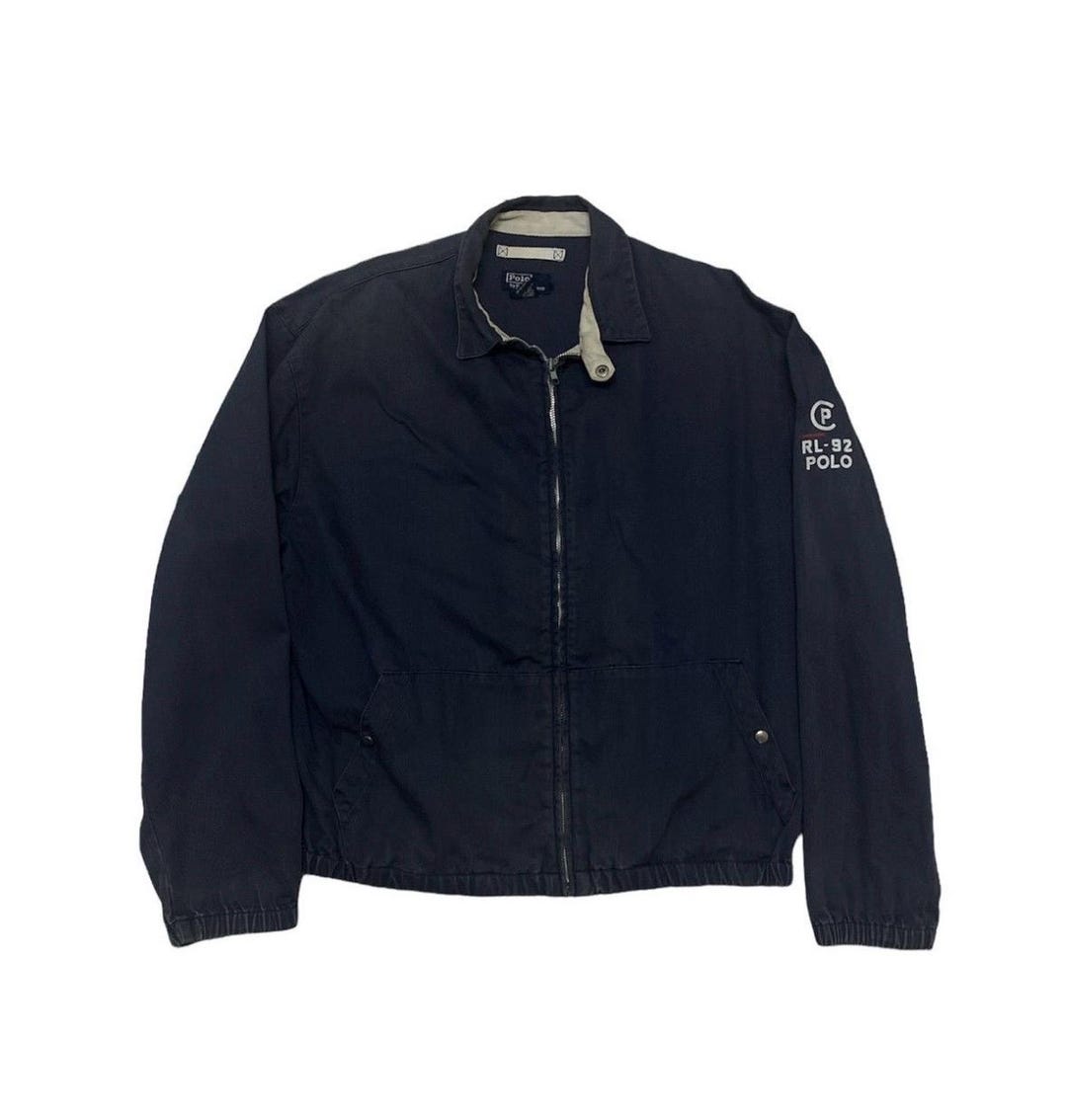 Vintage POLO RALPH LAUREN Rl-92 Haringgton Jacket Zipper Jacket