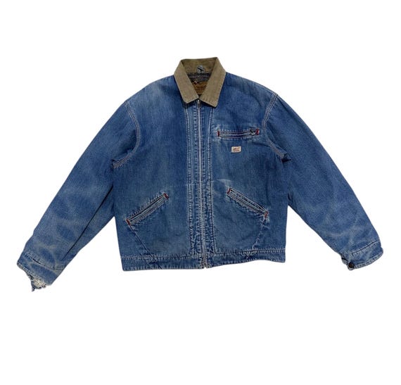 Vintage 90's Levi's Chore Jacket Workwear Design Distressed - Etsy Vintage 90's Levi's Chore Jacket Workwear Design Distressed - Etsy