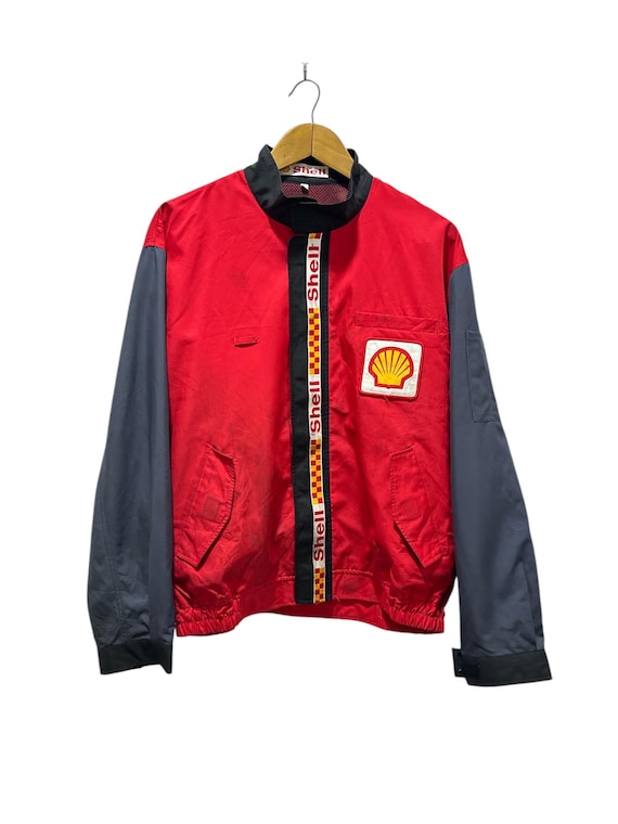 Jaqueta Shell Vintage dos anos 90 com design retrô e design de