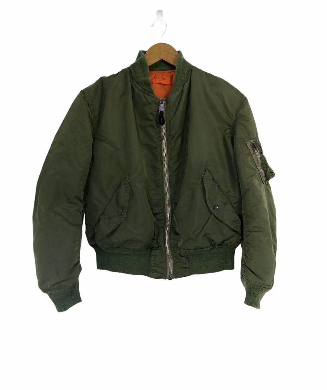 90s USA製 ALPHA MA-1 flight bomber jacket Vintage 90s Alpha Industries Reversible Flight MA-1 Bomber Jacket