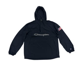 Kurtka Champion Anorak z zamkiem błyskawicznym do połowy, haftowanym logo