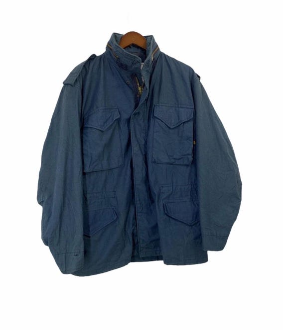 Vintage 90s Alpha Industries M-65 Field Jacket: US Military Cotton