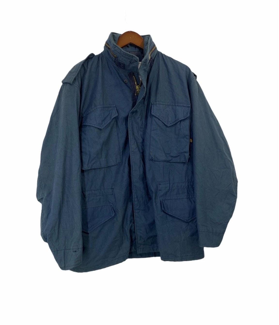 Vintage 90s Alpha Industries M-65 Field Jacket: US Military Cotton
