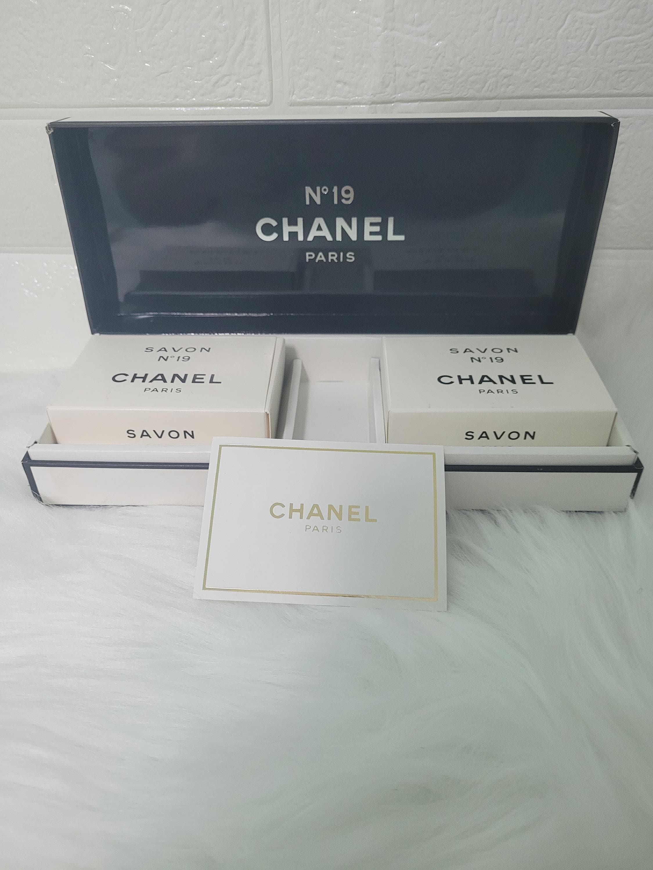 Chanel No. 19 Luxury Bath Soaps With Box, Lot of 2 (2*75g) Vintage
