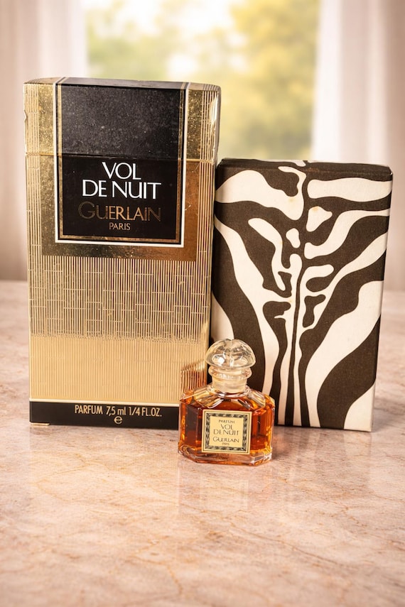 Vol De Nuit by Guerlain Pure Parfum 7,5ml/0.25 Fl.oz. Vintage