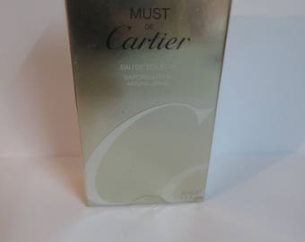 Must De Cartier Eau De Toilette 50ml very rare discontinued