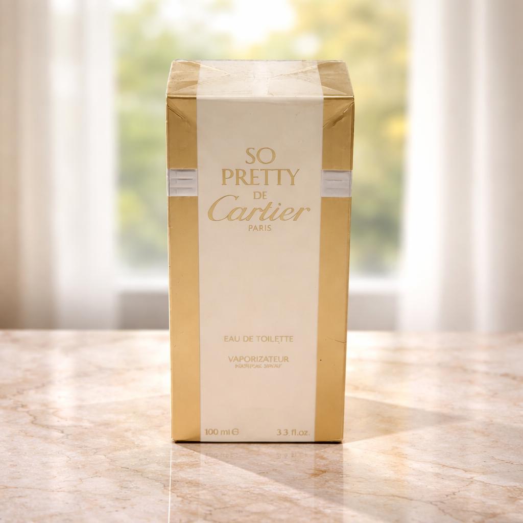 Cartier So Pretty Eau De Parfum For Women 100Ml/3.3 Fl.oz, New in Box, Sealed. Vintage
