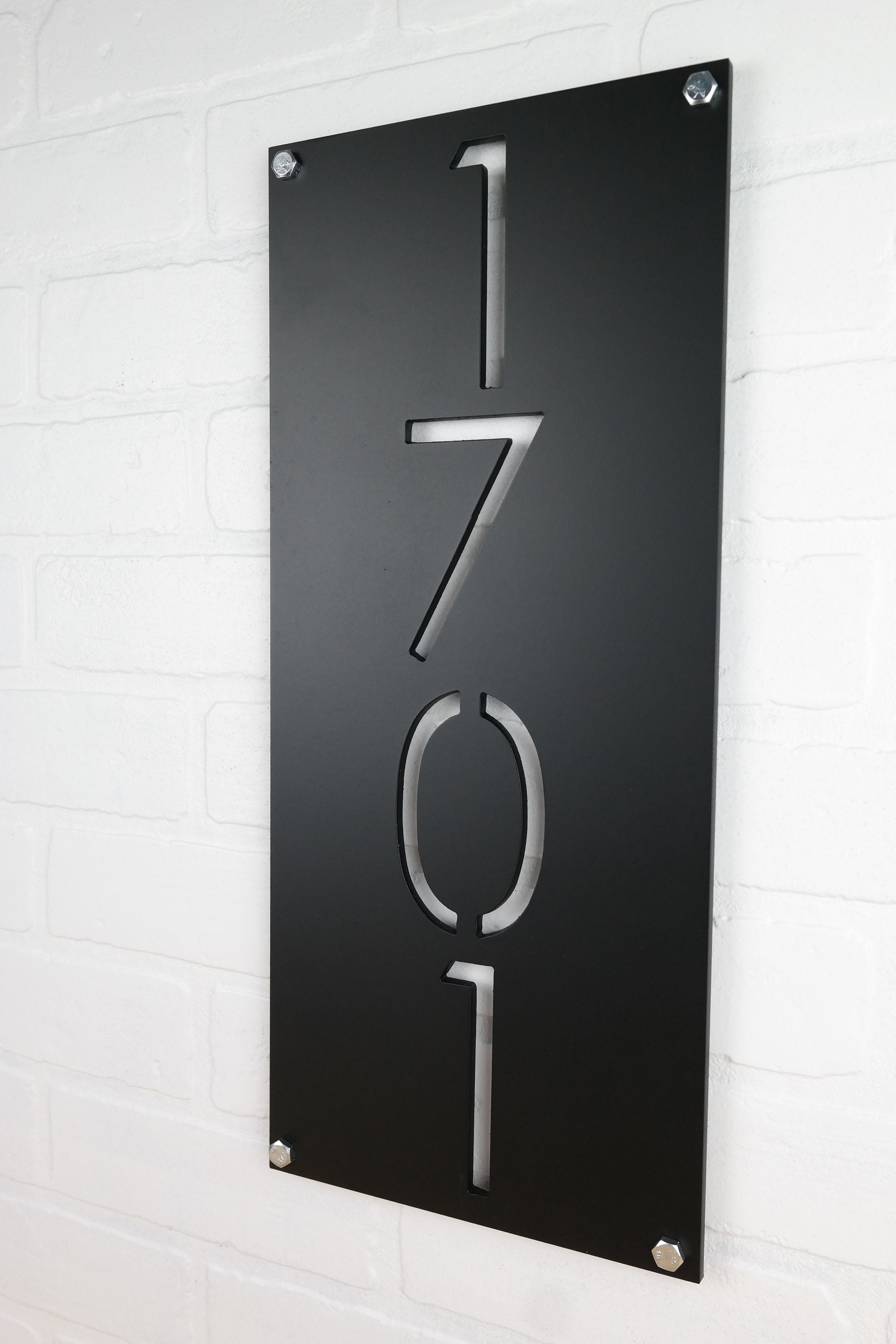 Vertical Address Plaque Metal Address Plaque Metal House Etsy