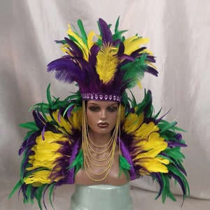 Traje de corista burlesca/traje de espectáculo escénico/traje de rave/traje de corista de Las Vegas/traje de plumas