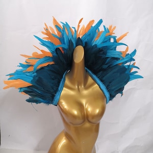 Showgirl Feather Shawl Carnival Feather Scarf Stage Show Feather Wrap