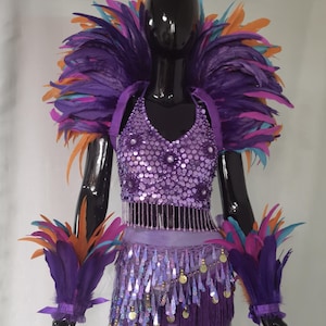 Carnival Costume/Showgirl Outfit/ Stage Show Costume/ Rave Outfit/ Las Vegas Showgirl Costume