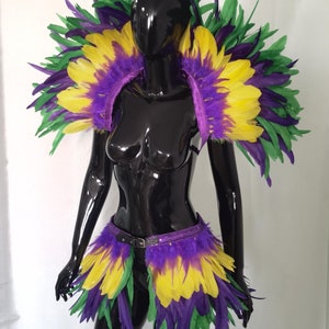 Carnival Costume / Feather Rave Feather/Burlesque feather / Halloween Costume