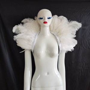 Showgirl Feather Shawl Carnival Feather Scarf Stage Show Feather Wrap