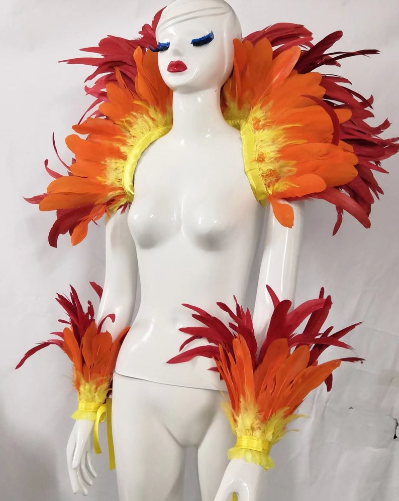 Déguisement plume/Costume rave de carnaval image 3