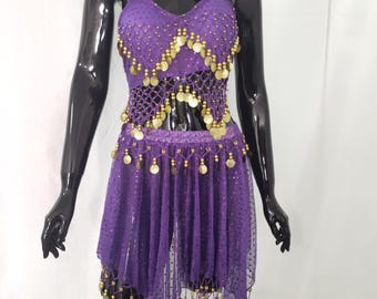 2pcs See-through Carnival Set /Photo Shooting Costume/EDC Las Vegas Costume Outfit