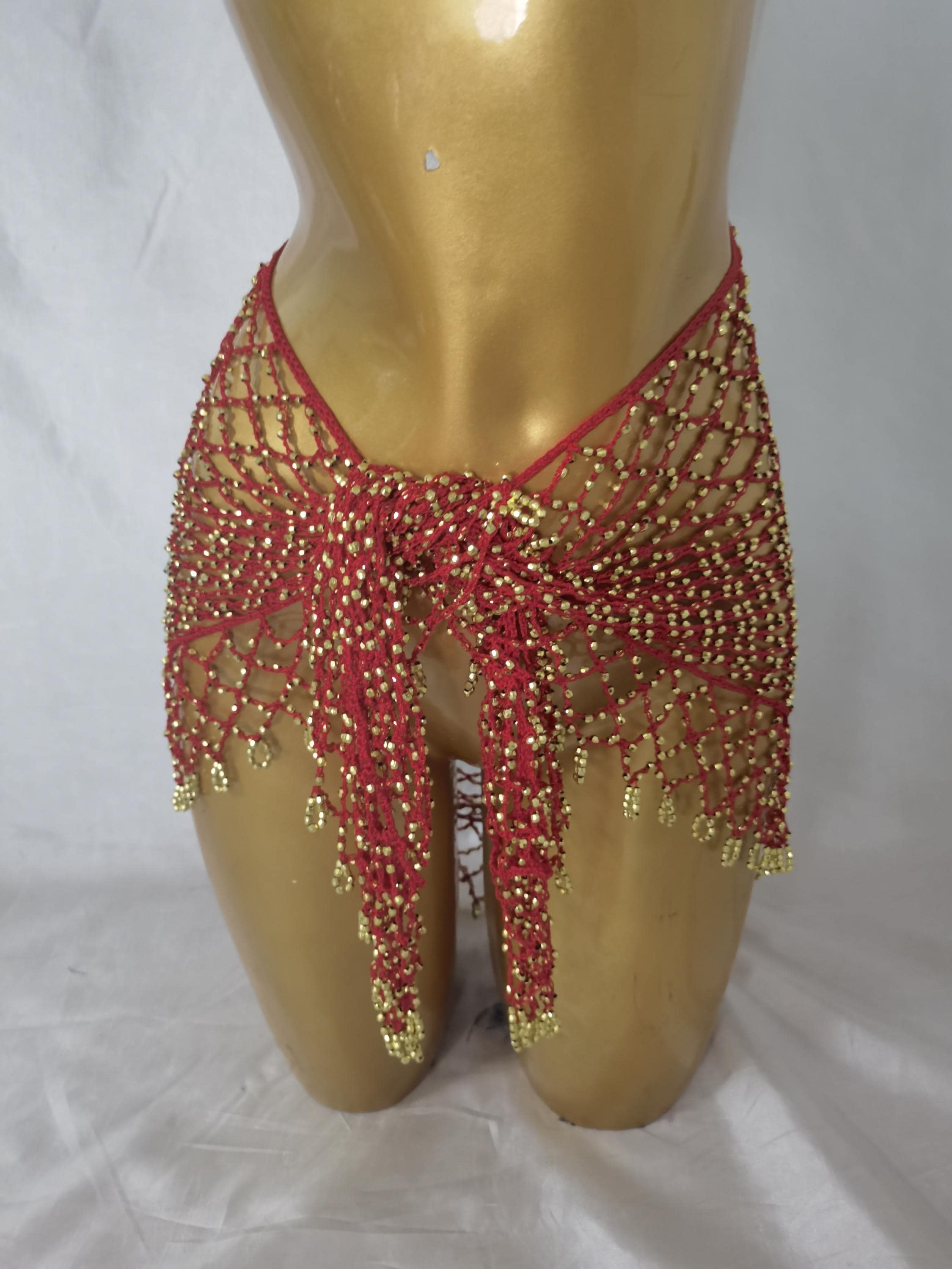 Accessorio Danza Donna Cintura Danza Del Ventre DAIHAN - Sciarpa Con Paillettes Per Spettacoli Orientali Sciarpa Anca Donna - Foto 4