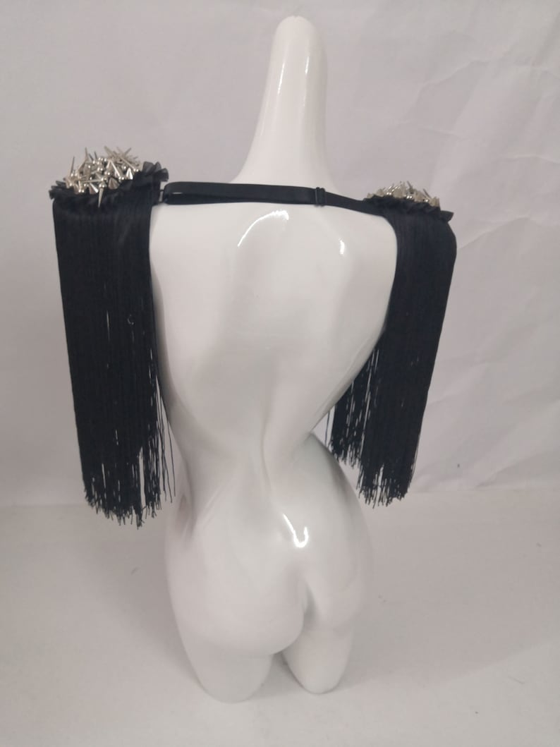 Long Tassel Shoulder Epaulettes Showgirl Shoulder Piece Stage Etsy