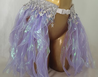 Iridescent Organza Carnival Belt Skirt/Mermaid Outfit