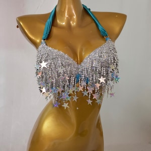PVC Star Bra / Rave Bra/ Festival Bra /Carnival Mardi Gras Costume Bra