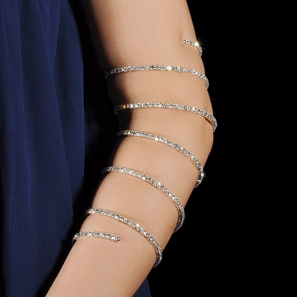 Crystal Stone Bracelet /Costume Jewelry Stage Show Jewelry/Showgirl Jewelry