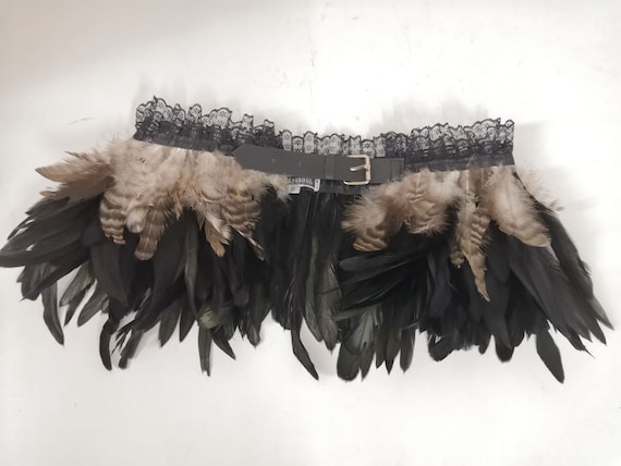 Rooster feather skirt top