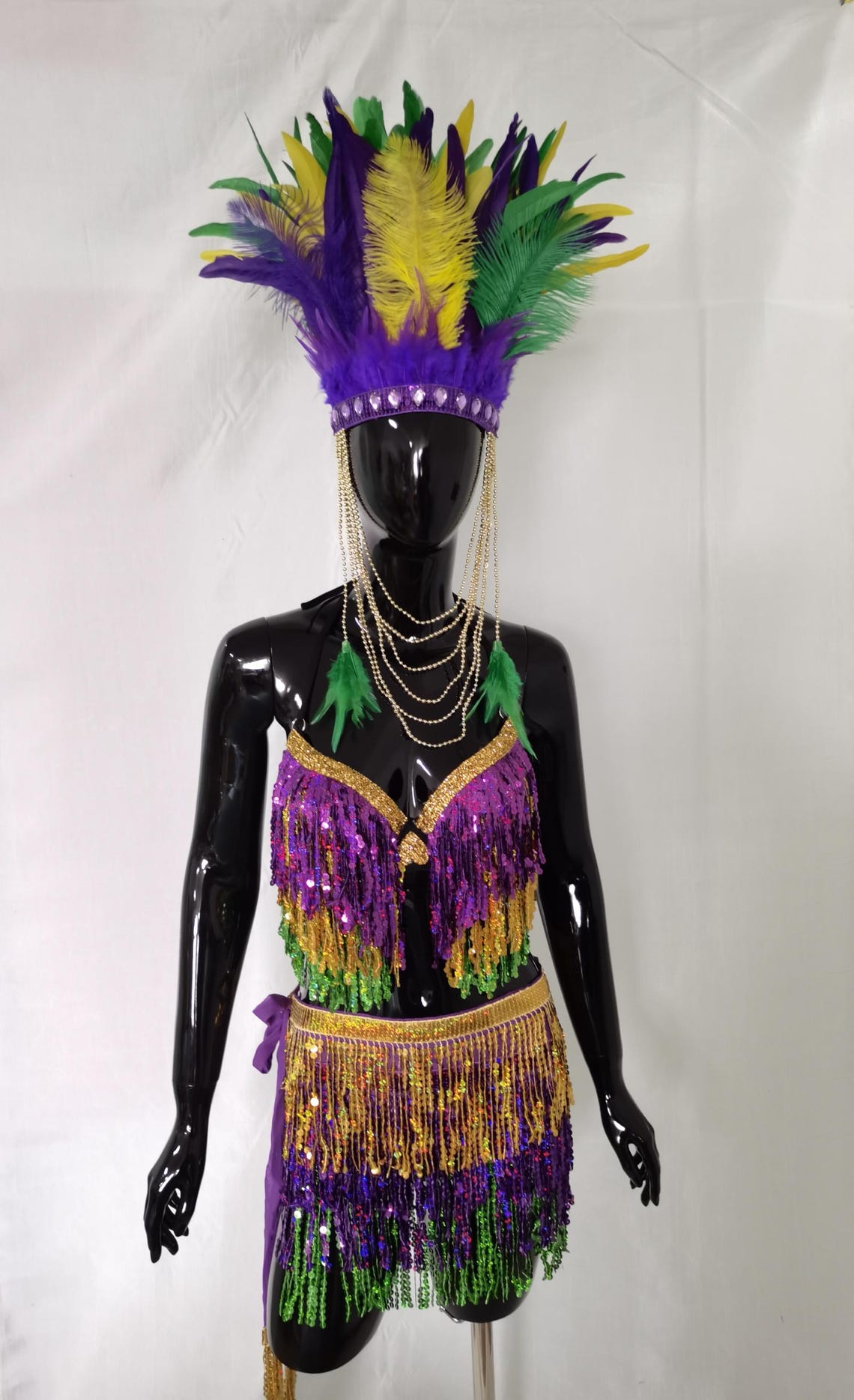 Royal Blue Carnival Costume/showgirl Outfit/ Stage Show Costume/ Rave ...