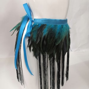 Dancing Belt Skirt Carnival Feather Belt Skirt Stage Show Feather Skirt Festival Burlesque Belt Skirt Cosplay Belt Skirt