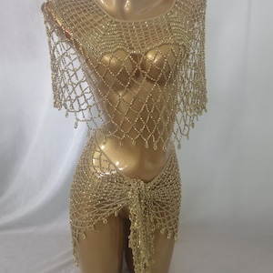 Rio Costume Outfit/ Rio Carnival/Bikini Cover-up/See Through Costume/Music Festival Outfit/Las Vegas Showgirl Costume /Club Costume image 5