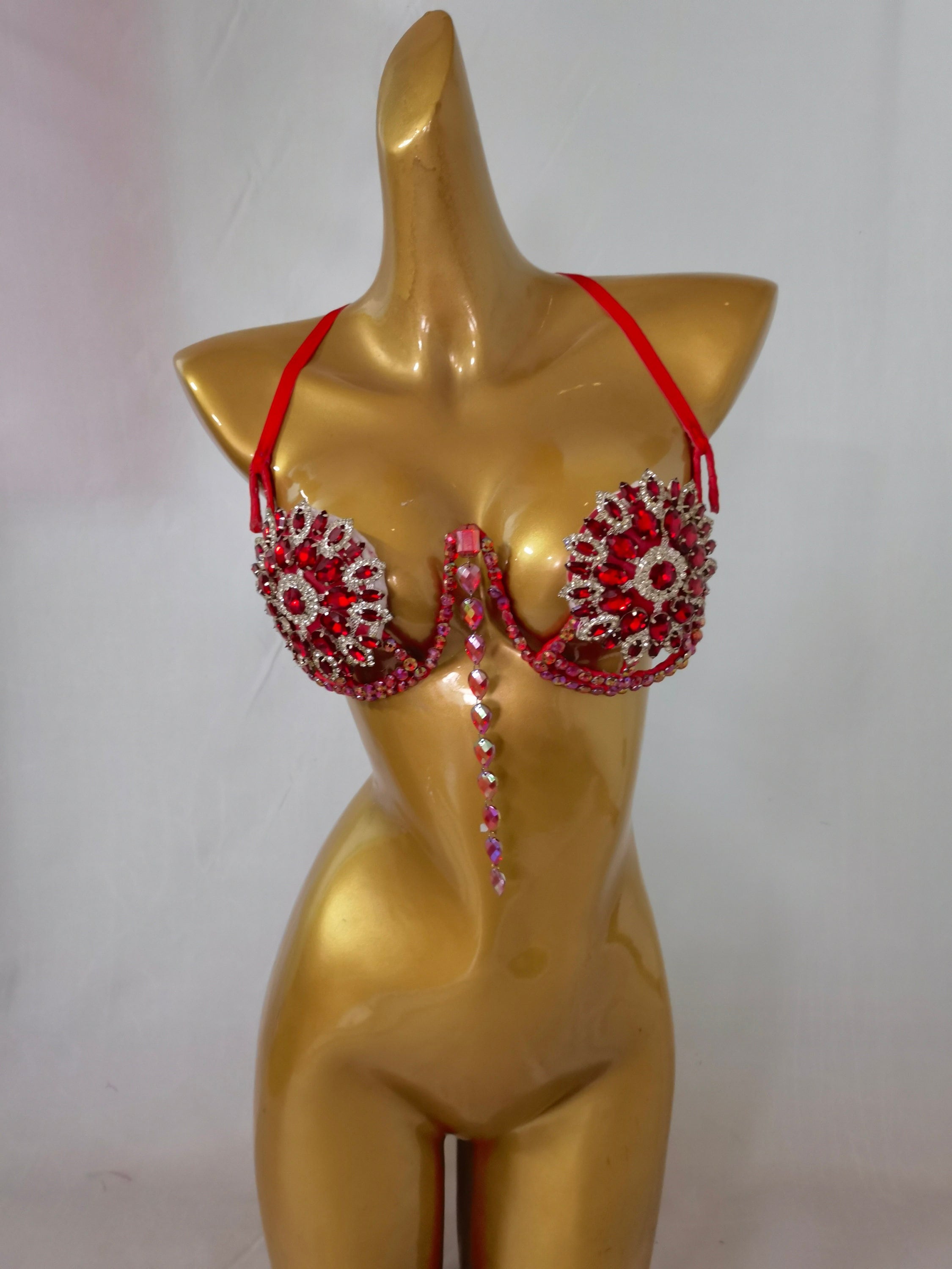 Wire Bra / Rave Bra/ Festival Bra /Carnival Mardi Gras Costume Bra/Carnival Bra/Showgirl Bra