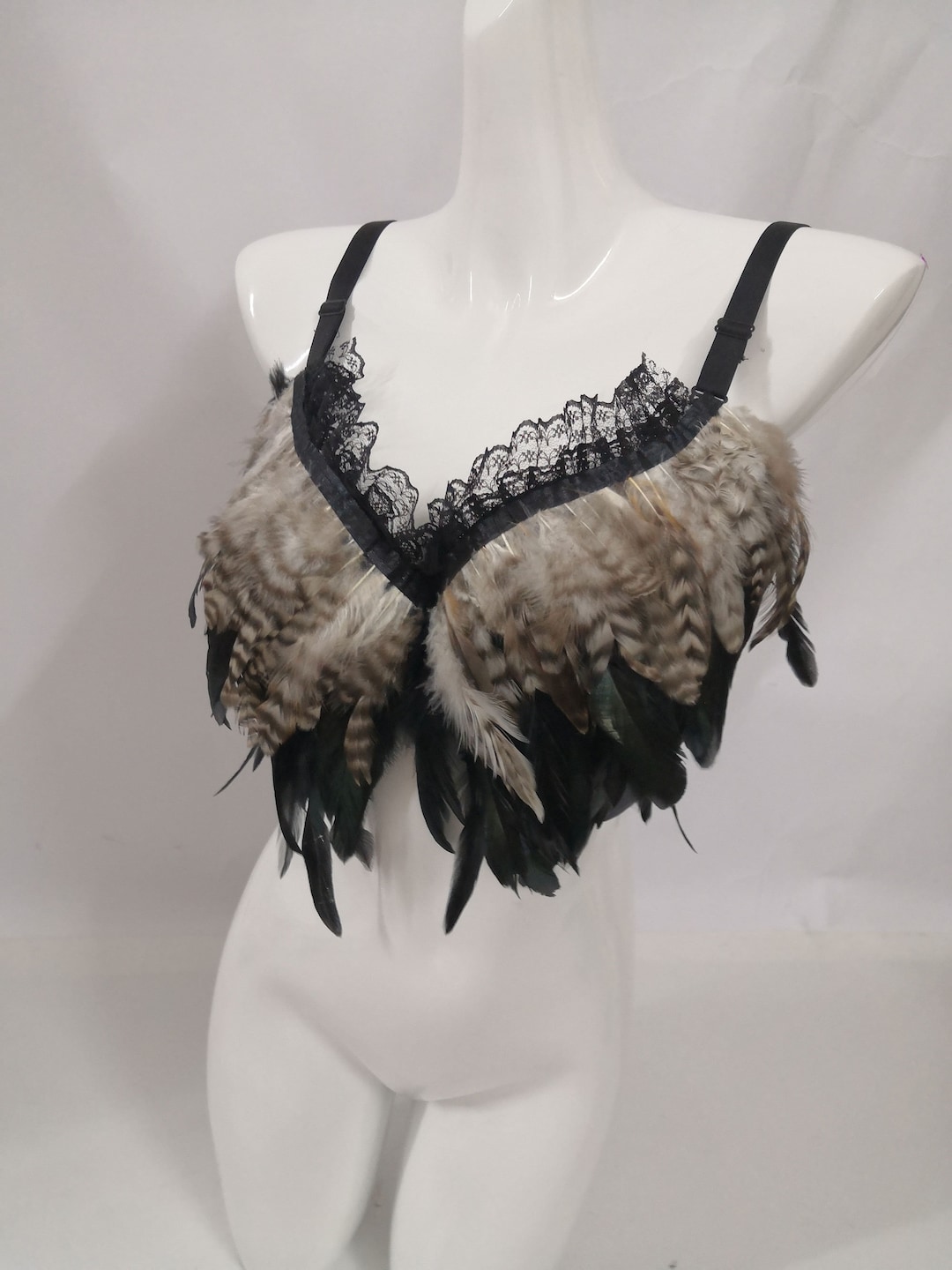 Festival Feather Bra Carnival Mardi Gras Costume Bra - Etsy