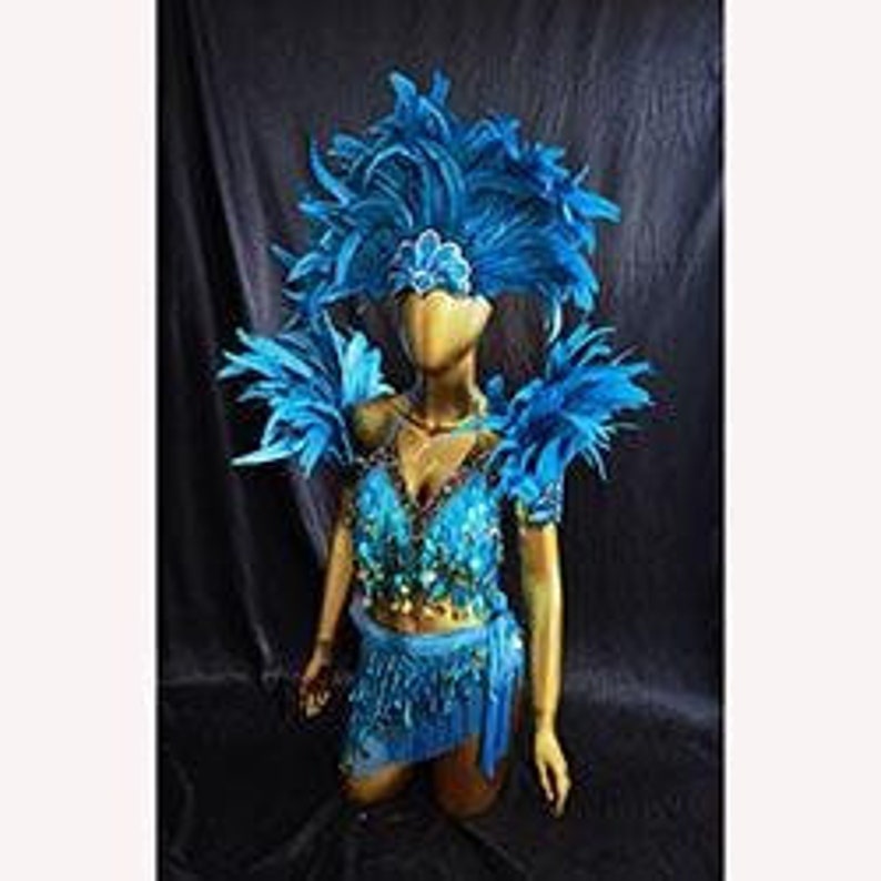 Carnival Costume/Showgirl Outfit/ Stage Show Costume/ Rave Outfit/ Las Vegas Showgirl Costume image 2