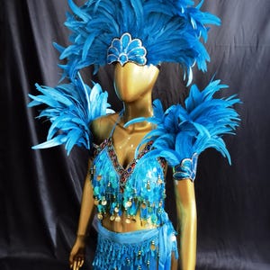 Carnival Costume/Showgirl Outfit/ Stage Show Costume/ Rave Outfit/ Las Vegas Showgirl Costume image 9