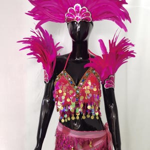 Carnival Costume/Showgirl Outfit/ Stage Show Costume/ Rave Outfit/ Las Vegas Showgirl Costume image 14