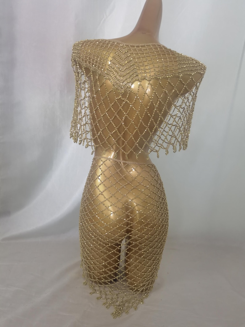 Rio Costume Outfit/ Rio Carnival/Bikini Cover-up/See Through Costume/Music Festival Outfit/Las Vegas Showgirl Costume /Club Costume image 6